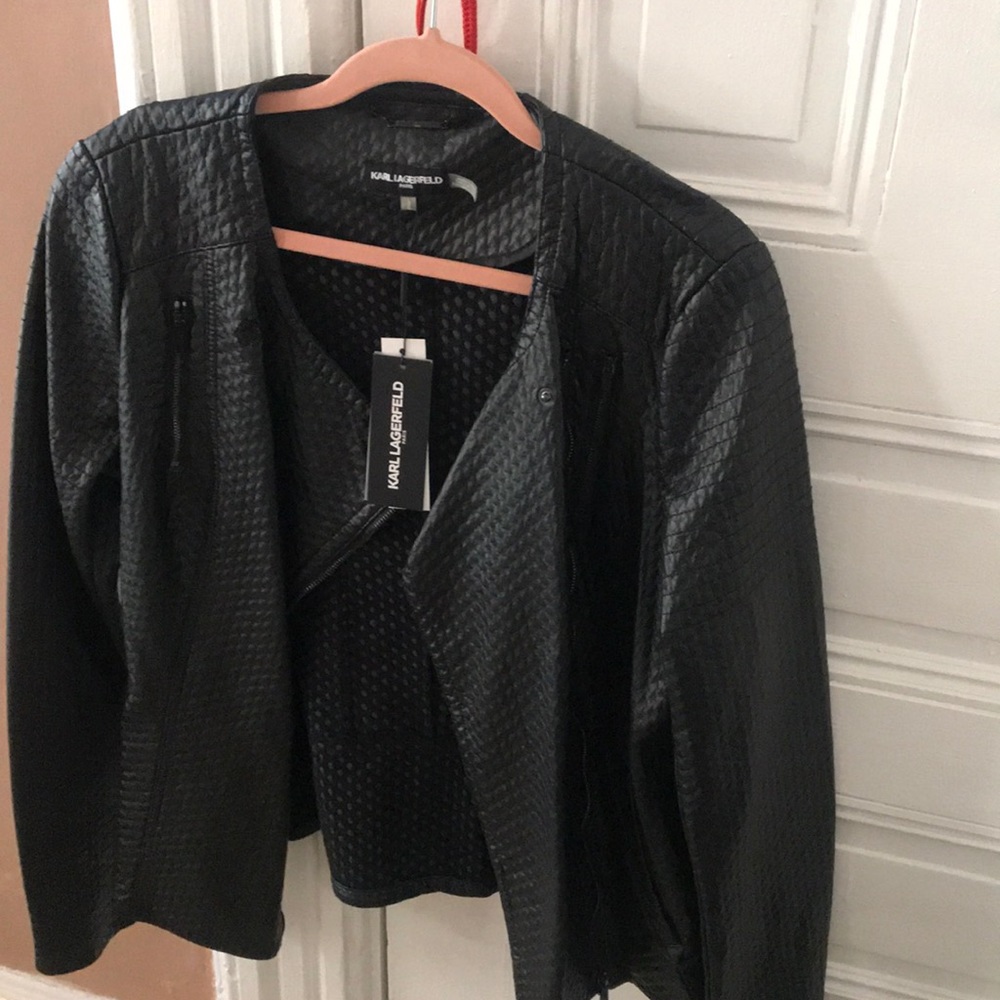 Faux leAther jkt